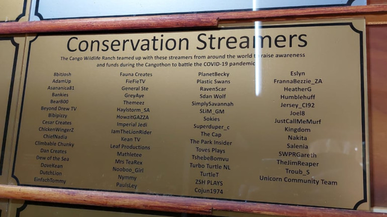 Memorial board with all streamers